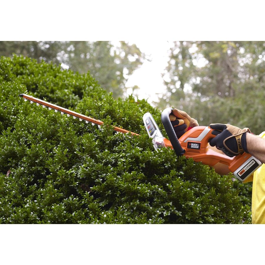 BLACK & DECKER 36-Volt 24-in Dual Cordless Hedge Trimmer in the Hedge  Trimmers department at