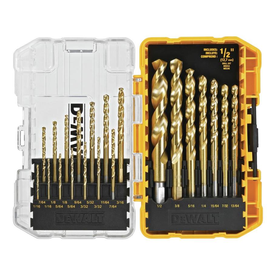 dewalt drill bit set titanium