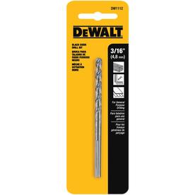 DEWALT 3/16-in x 5-7/8-in Black Oxide Coated HSS Twist Drill Bit