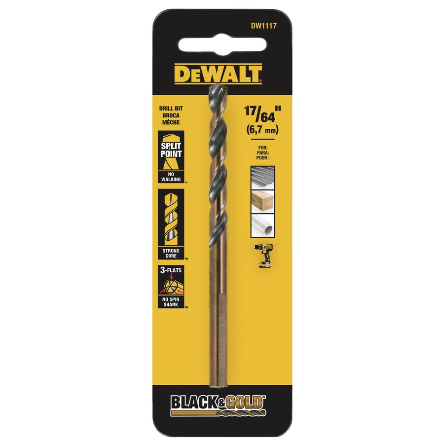 dewalt-17-64-in-x-6-in-black-oxide-coated-hss-twist-drill-bit-at-lowes