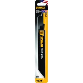 DEWALT 5-Pack 8-in 14/18-TPI Metal Cutting Reciprocating Saw Blade