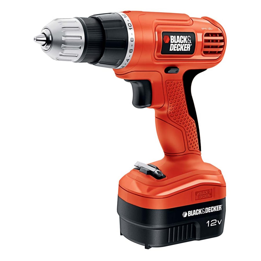 Black and Decker 12 volt Brushed Cordless Drill/Driver Kit 3/8 in. 550 rpm