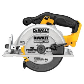 DEWALT 20-Volt Max 6-1/2-in Cordless Circular Saw with Brake and Magnesium Shoe (Bare Tool Only)
