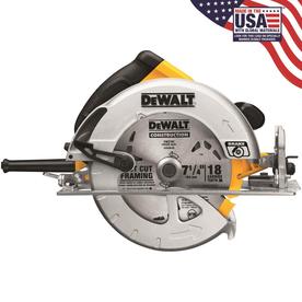 DEWALT 7-1/4-in 15-Amp Corded Circular Saw with Brake and Aluminum Shoe