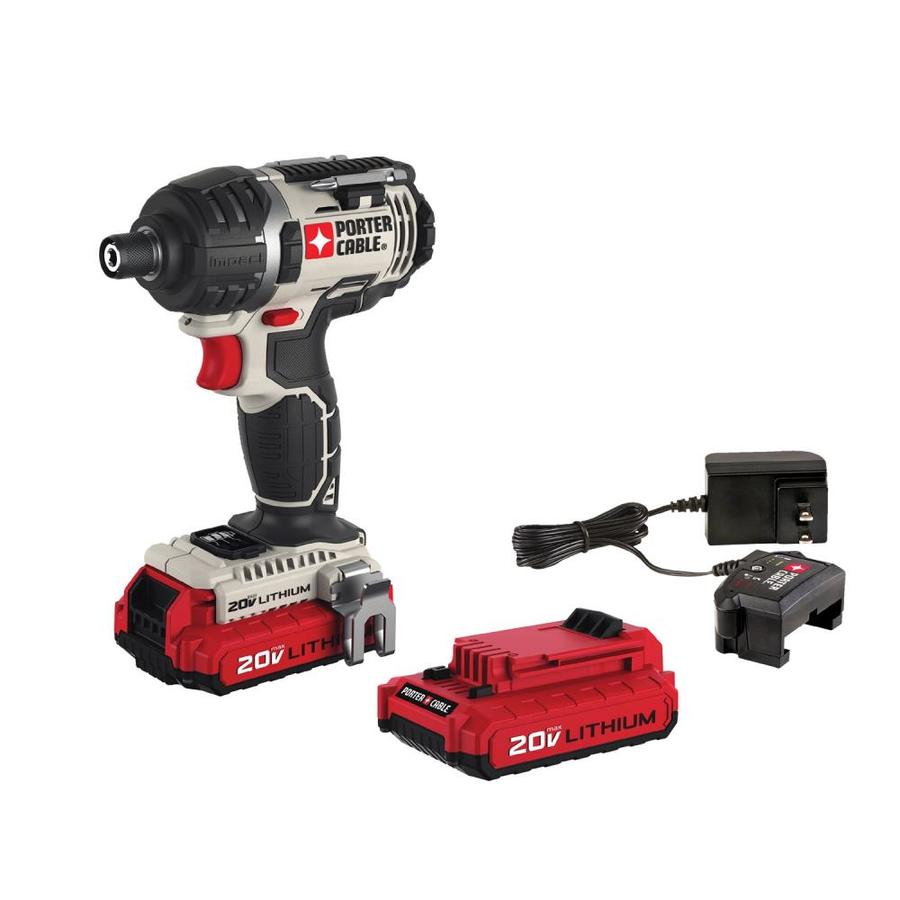 Porter Cable 20 Volt Max Variable Speed Cordless Impact Driver 2 Batteries Included At