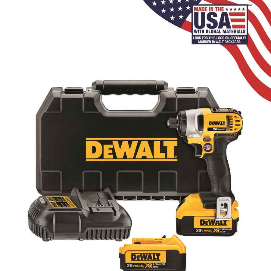 DEWALT 20-Volt Max Variable Speed Cordless Impact Driver (2-Battery)