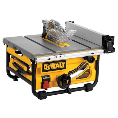 DEWALT 10-in Carbide-Tipped Blade 15-Amp Portable Table Saw