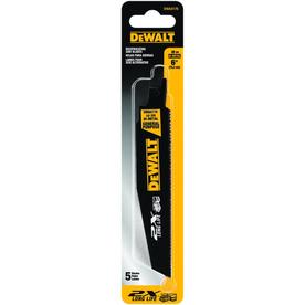 DEWALT 2X 5-Pack 6-in 10-TPI Demolition Reciprocating Saw Blade Set