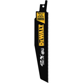 DEWALT 2X 6-in 10-TPI Wood/Metal Cutting Reciprocating Saw Blade