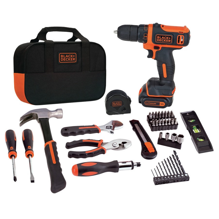 BLACK+DECKER 59Tool 12Volt Power Tool Combo Kit with Soft Case