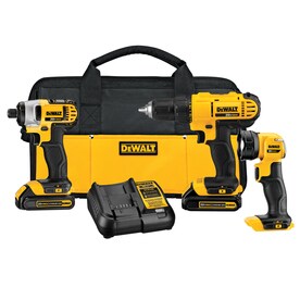 DEWALT DCK340C2 20V Max 3-Tool Combo Kit