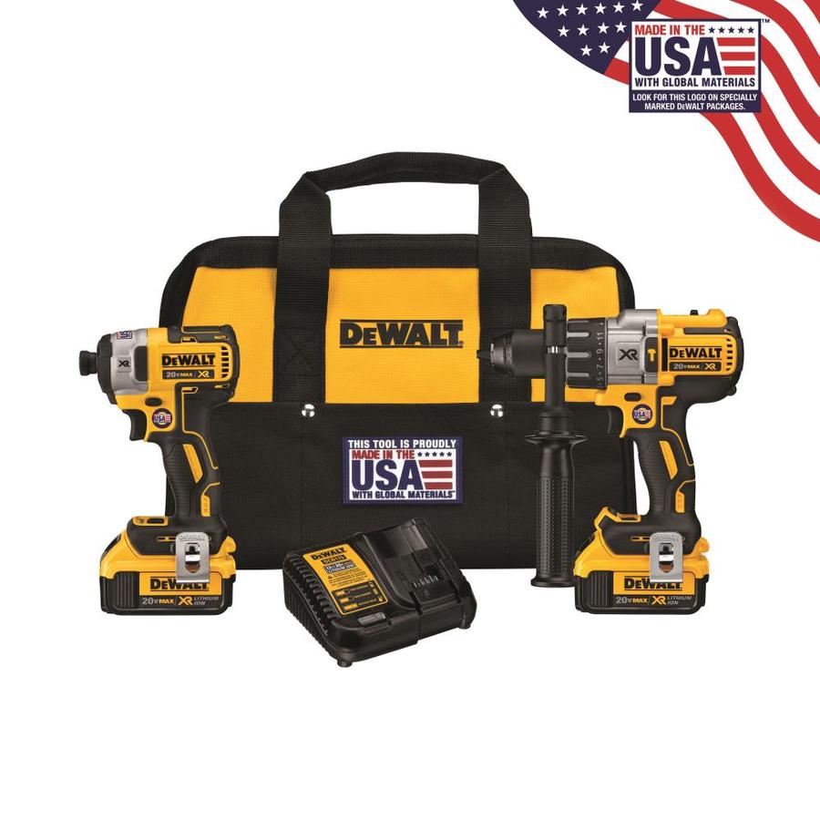 Dewalt Xr 2 Tool 20 Volt Max Brushless Power Tool Combo Kit With Soft Case Charger Included And 2539