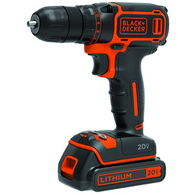 BLACK+DECKER 20-Volt Max 3/8-in Variable Speed Cordless Drill (1 -Battery Included and Charger Included)