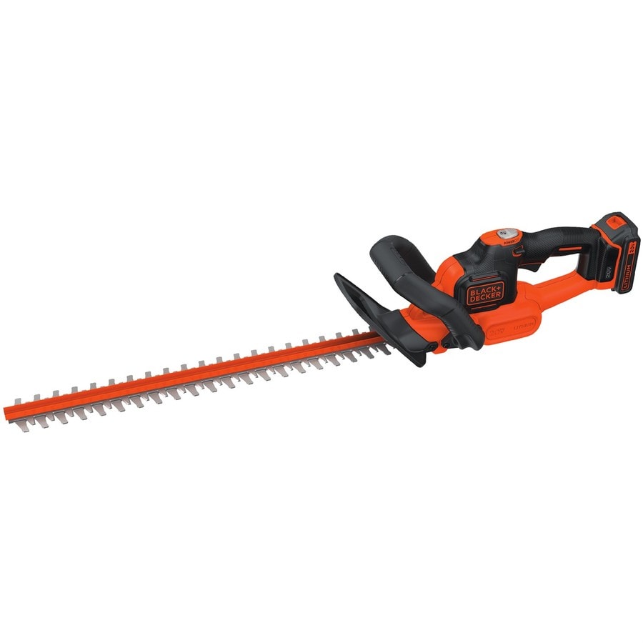 black decker cordless pole hedge trimmer