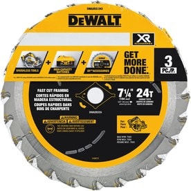 DEWALT 7-1/4-in 3-Pack Circular Saw Blade Set