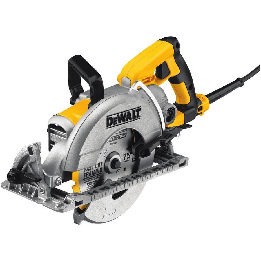 DEWALT 7-1/4-in 15-Amp Worm Drive Corded Circular Saw with Brake Magnesium Shoe