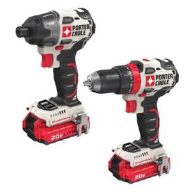 PORTER-CABLE 2-Tool 20-Volt Max Brushless Power Tool Combo Kit (Charger Included and 2-Batteries Included)