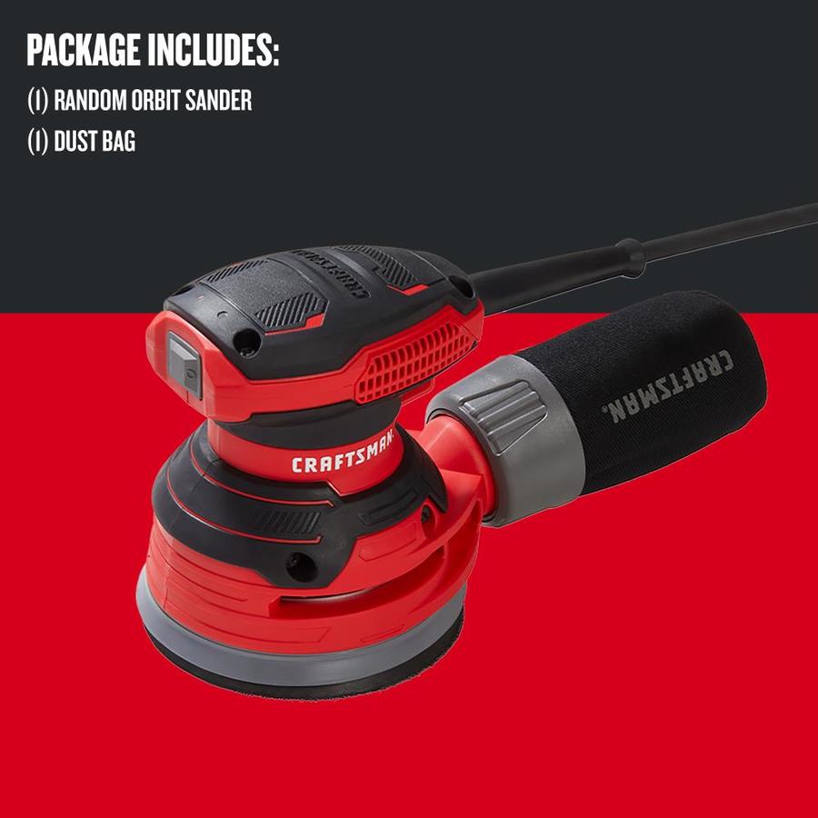 CRAFTSMAN 120Volt 3Amp Corded Random Orbital Sander at