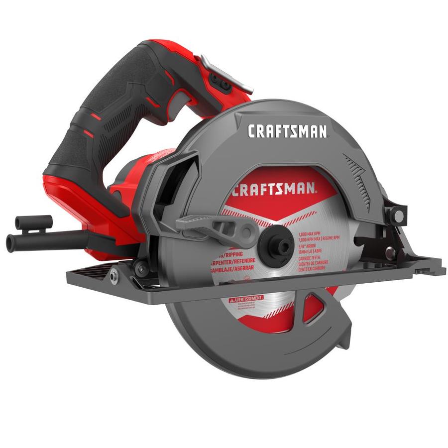 CRAFTSMAN 7-1/4-in 15-Amp Corded Circular Saw with Magnesium Shoe