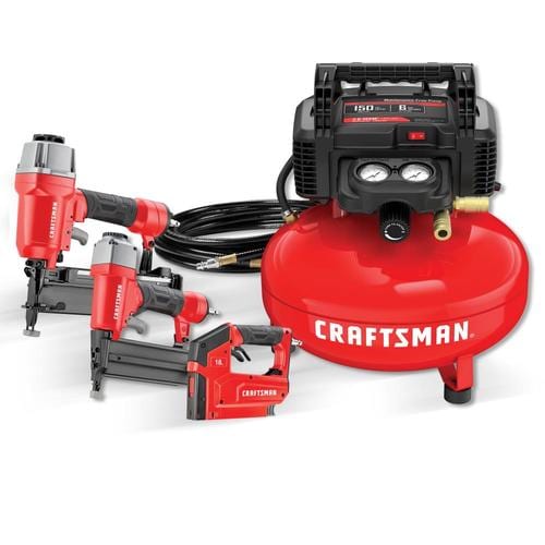 CRAFTSMAN 6-Gallon Single Stage Portable Electric Pancake Air Compressor (3-Tools Included) at Lowes.com