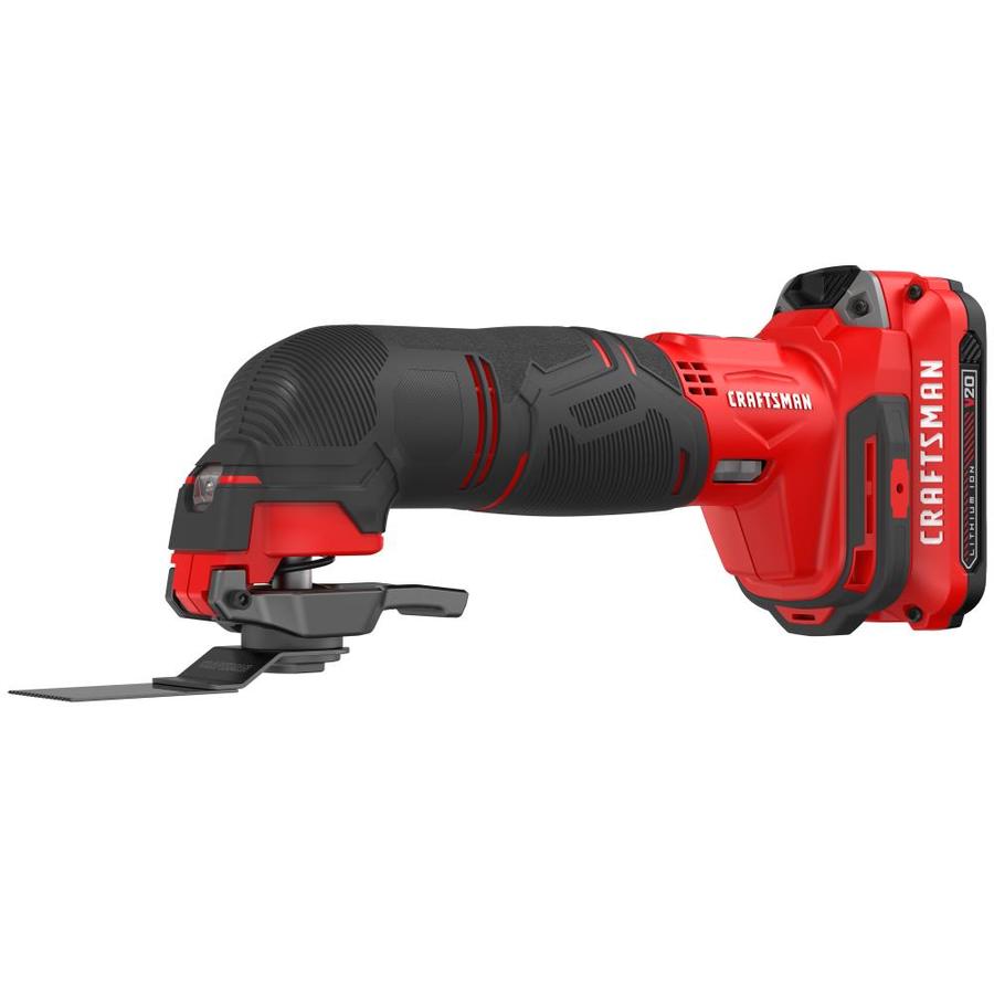 CRAFTSMAN V20 15-Piece Cordless 20-volt Max Variable Speed Oscillating Multi -Tool Kit with Soft Case (1-Battery Included) at