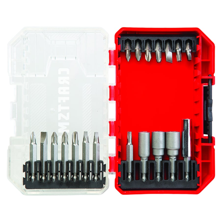 Craftsman 19 Piece Steel Hex Shank Screwdriver Bit Set At