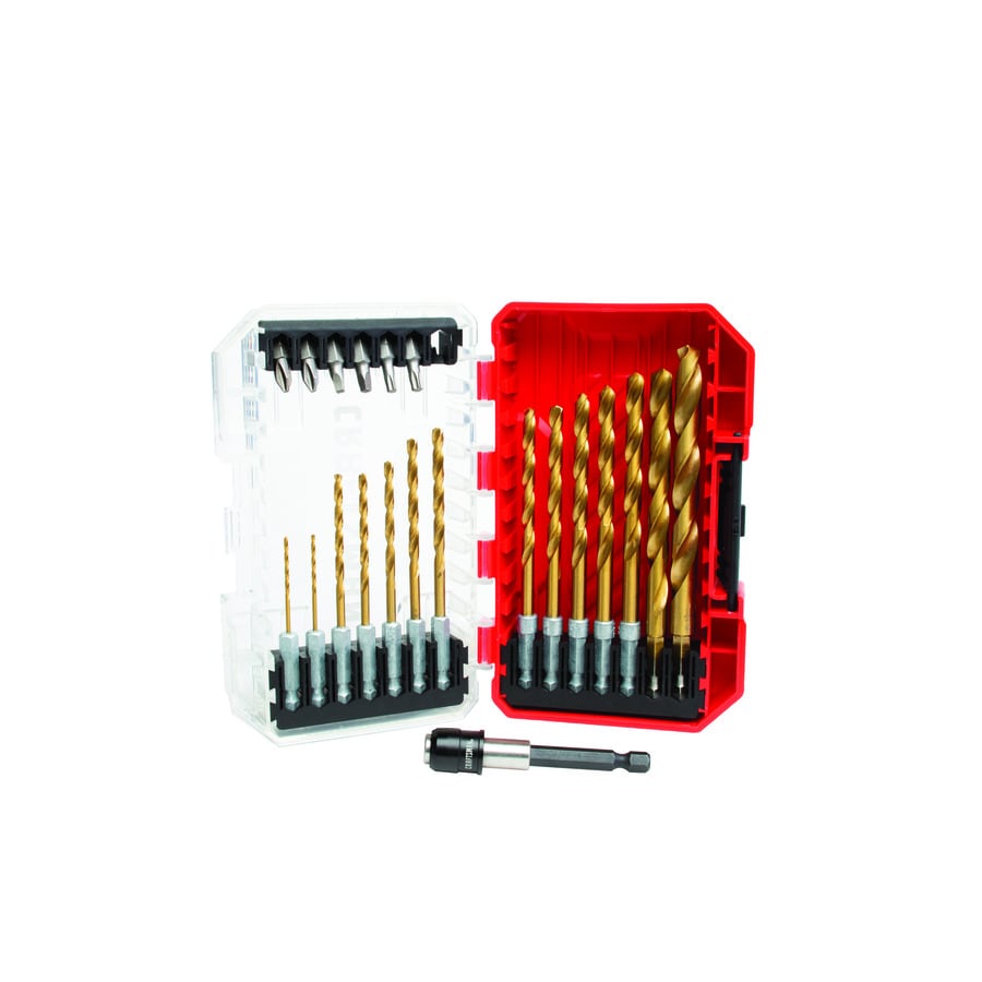 Craftsman 21 Piece Set Titanium Twist Drill Bit Set At