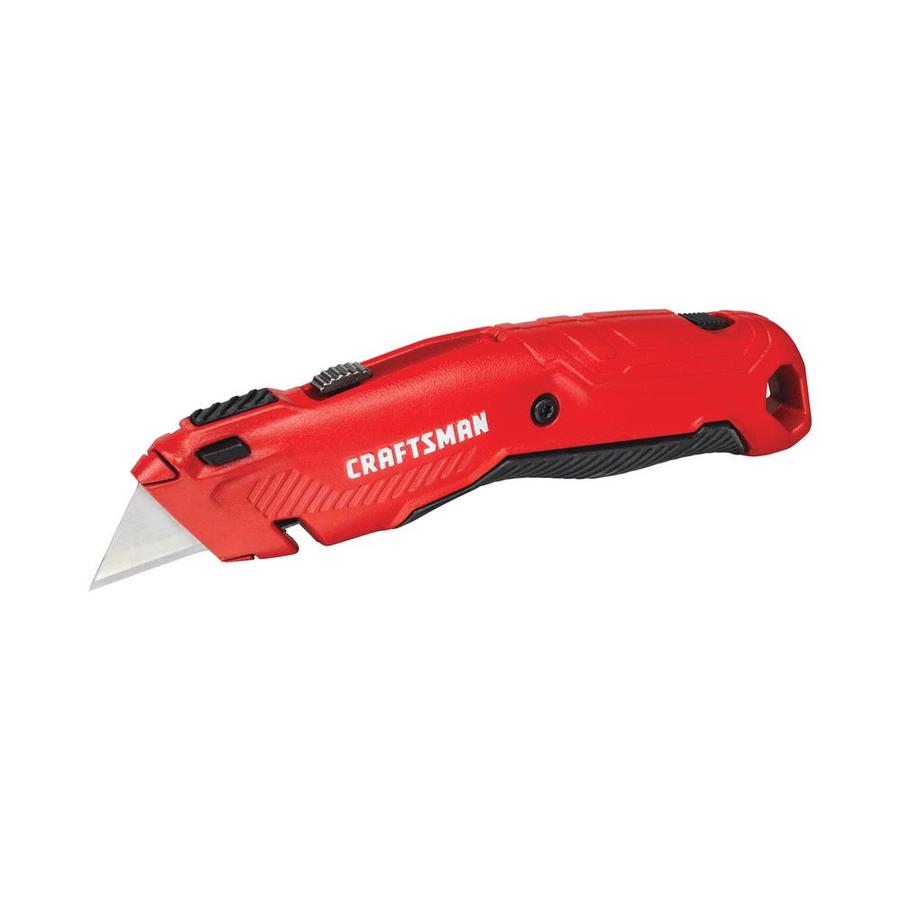 CRAFTSMAN 3/4-in 3-Blade Retractable Utility Knife with with On Tool ...