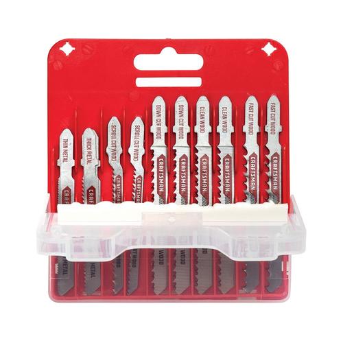 CRAFTSMAN 12Pack Set Ushank Highcarbon Steel Jigsaw Blade Set in the