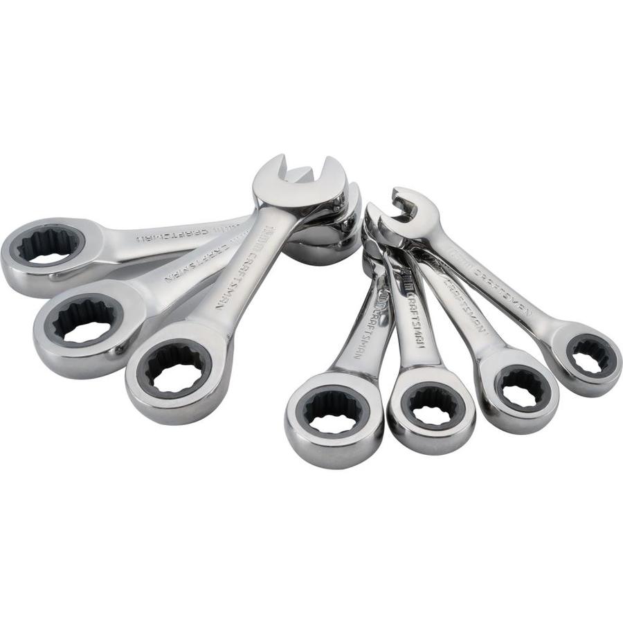 Craftsman 7 Piece 12 Point Metric Ratchet Wrench Set At