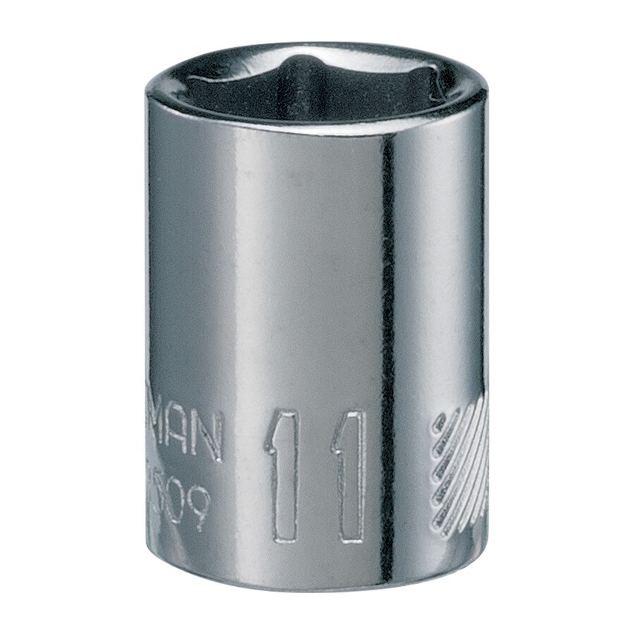 CRAFTSMAN Metric 1/4-in Drive 6-point 11mm Shallow Socket