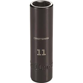 CRAFTSMAN Metric 3/8-in Drive 6-point 11mm Deep Socket