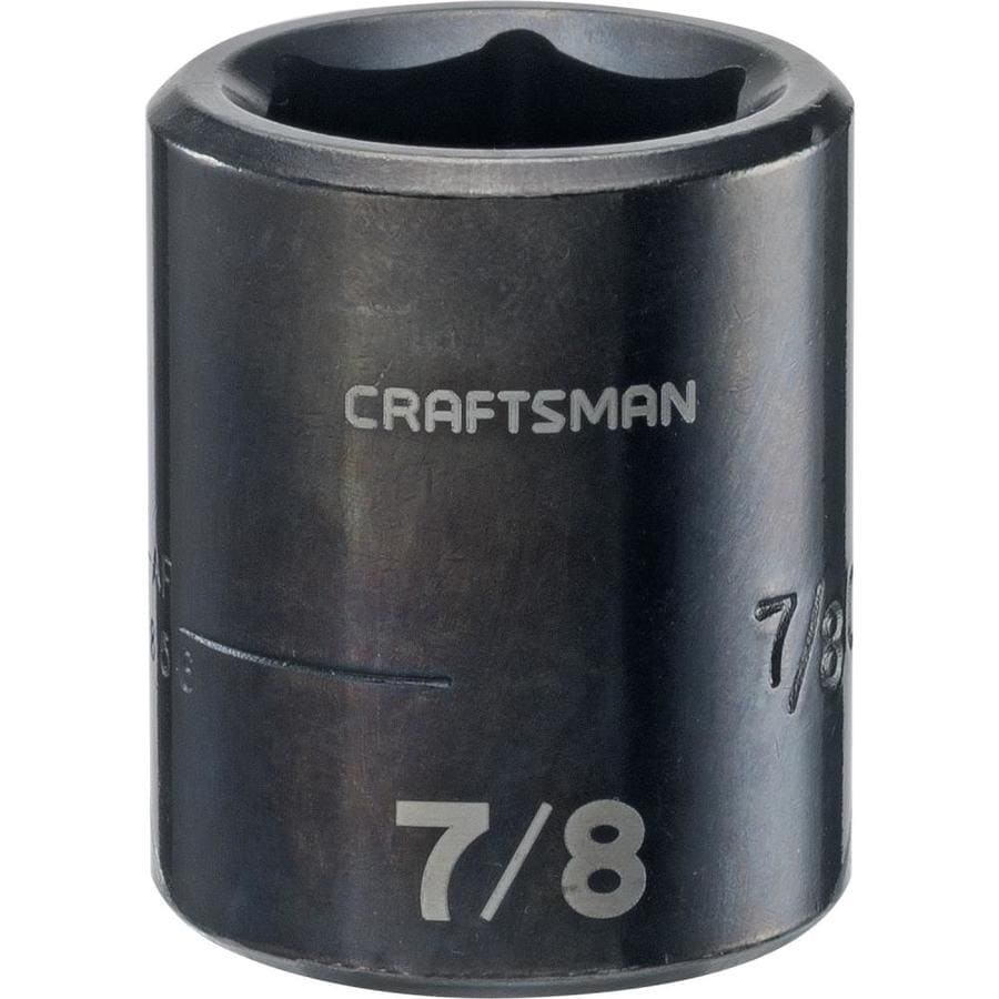 CRAFTSMAN Standard (SAE) 1/2-in Drive 7/8-in 6-point Impact Socket in ...