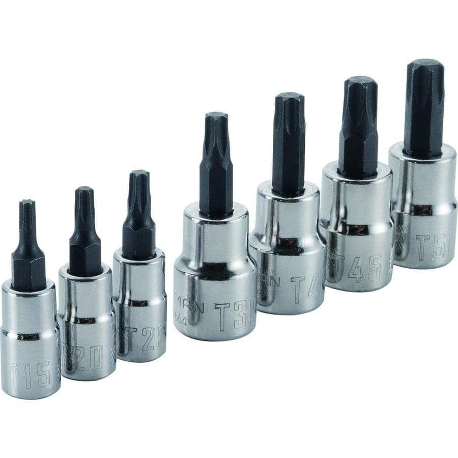 CRAFTSMAN 7Piece Set Drive Torx Bit Torx Driver Socket Set at