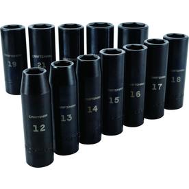 Craftsman Tools 12-Piece 1/2-in Drive Deep 6-Point Metric Impact Socket Set