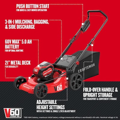Craftsman V60 Lawn Mower Review
