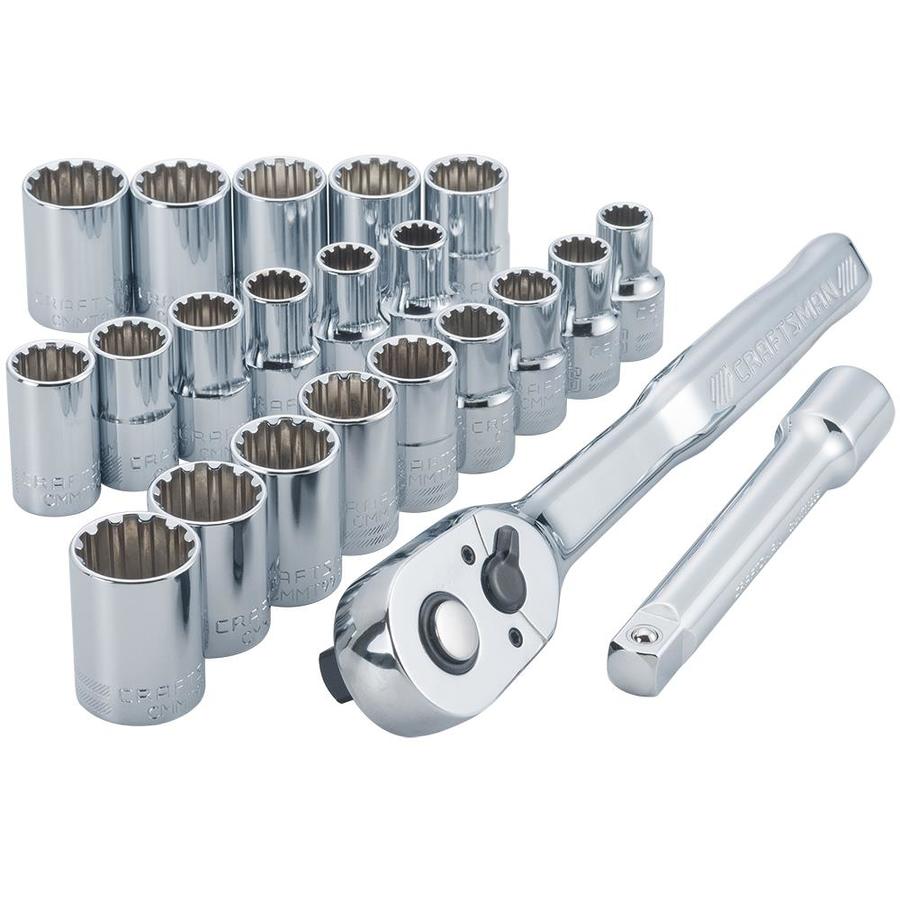 CRAFTSMAN 22Piece 1/2in Drive QuickRelease Ratchet Set at