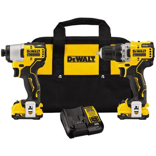 DEWALT XTREME 2-Tool 12-volt Max Brushless Power Tool Combo Kit with ...