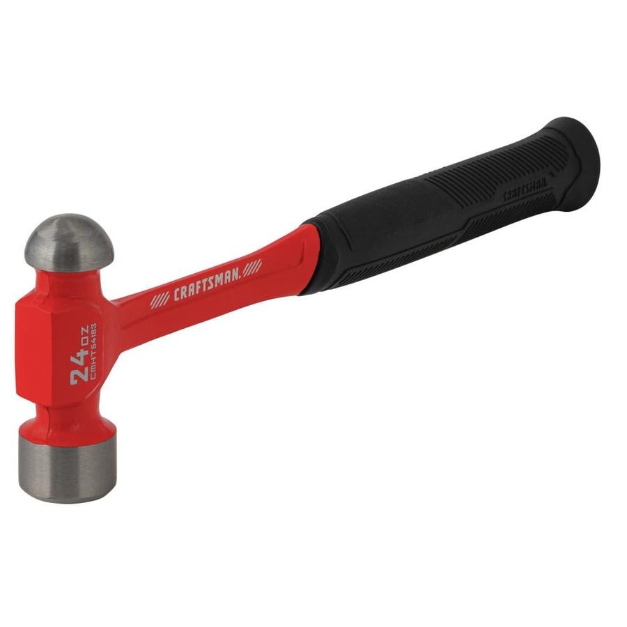 CRAFTSMAN 24-oz Steel Ball Peen Hammer in the Hammers department at ...
