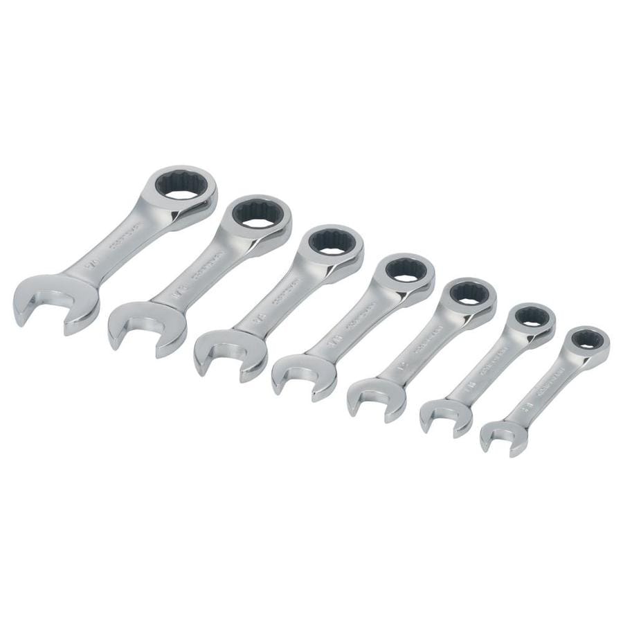 CRAFTSMAN 7-Piece 12-Point Standard (SAE) Ratchet Wrench Set in the ...