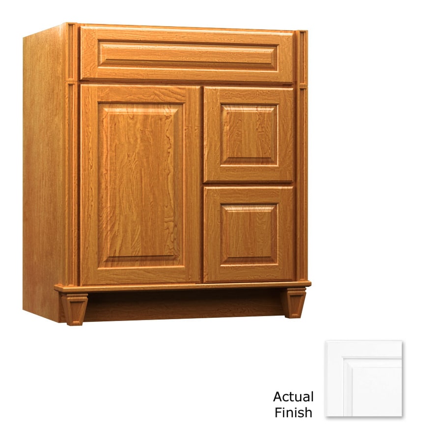 Kraftmaid Freestanding Dove White 30 In X 18 Traditional Kraftmaid Freestanding Dove White 30 In X 18 Traditional Bathroom Vanity