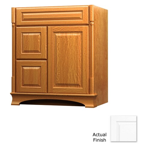 KraftMaid 30in Dove White Bathroom Vanity at