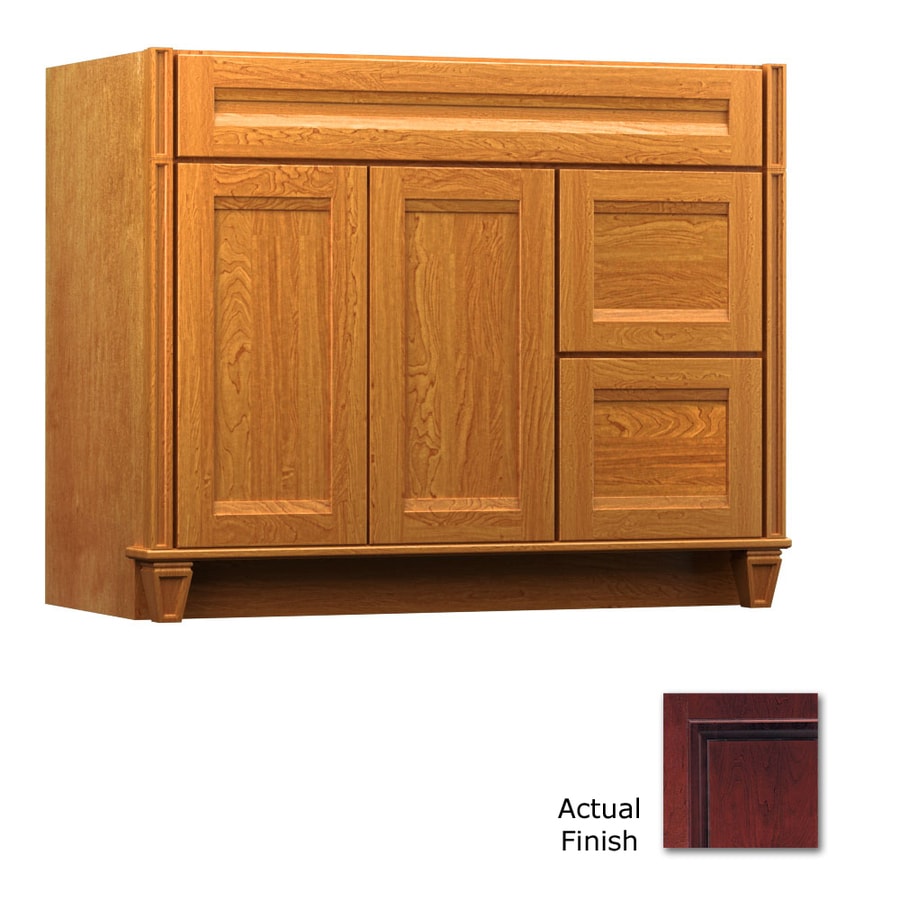 KraftMaid 42 In Cabernet Bathroom Vanity Cabinet At Lowes Com   886071126982 