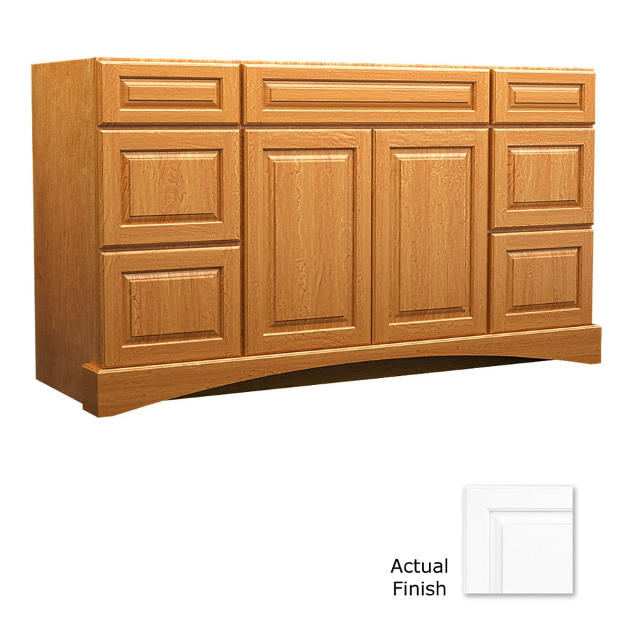 KraftMaid 48-in Dove White Bathroom Vanity Cabinet at Lowes.com