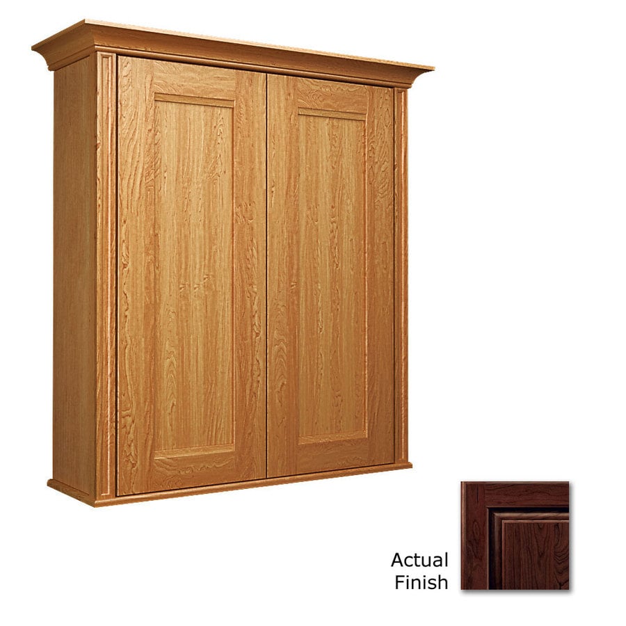 KraftMaid 27-in W x 30-in H x 8-in D Kaffe Bathroom Wall ...