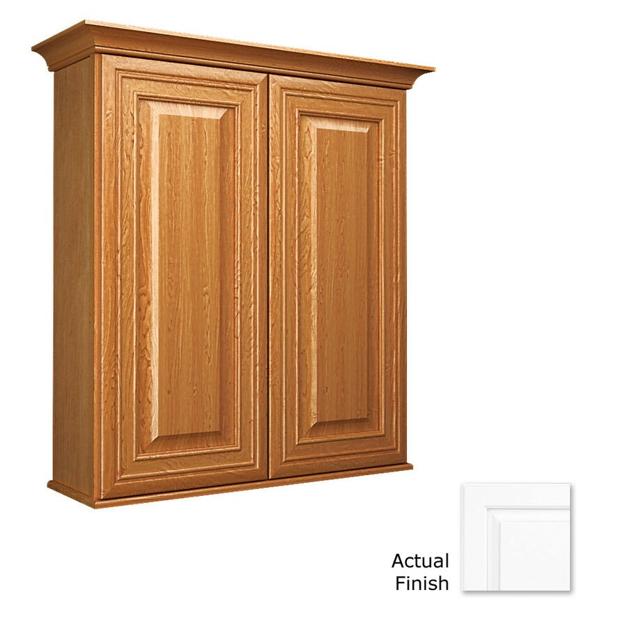 Kraftmaid 27 In W X 30 In H X 8 In D Dove White Maple Bathroom