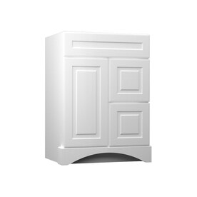Bathroom Vanities Without Tops At Lowes Kraftmaid 24 In White Bathroom Vanity Cabinet