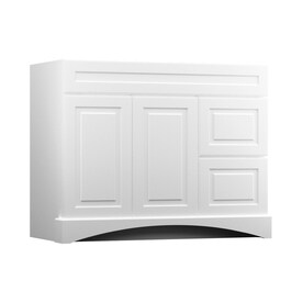 Bathroom Vanities Without Tops At Lowes Kraftmaid 42 In White Bathroom Vanity Cabinet