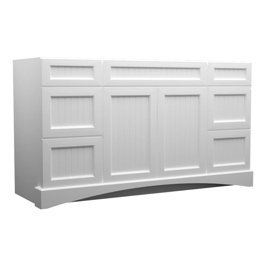 KraftMaid 48-in White Bathroom Vanity Cabinet at Lowes.com