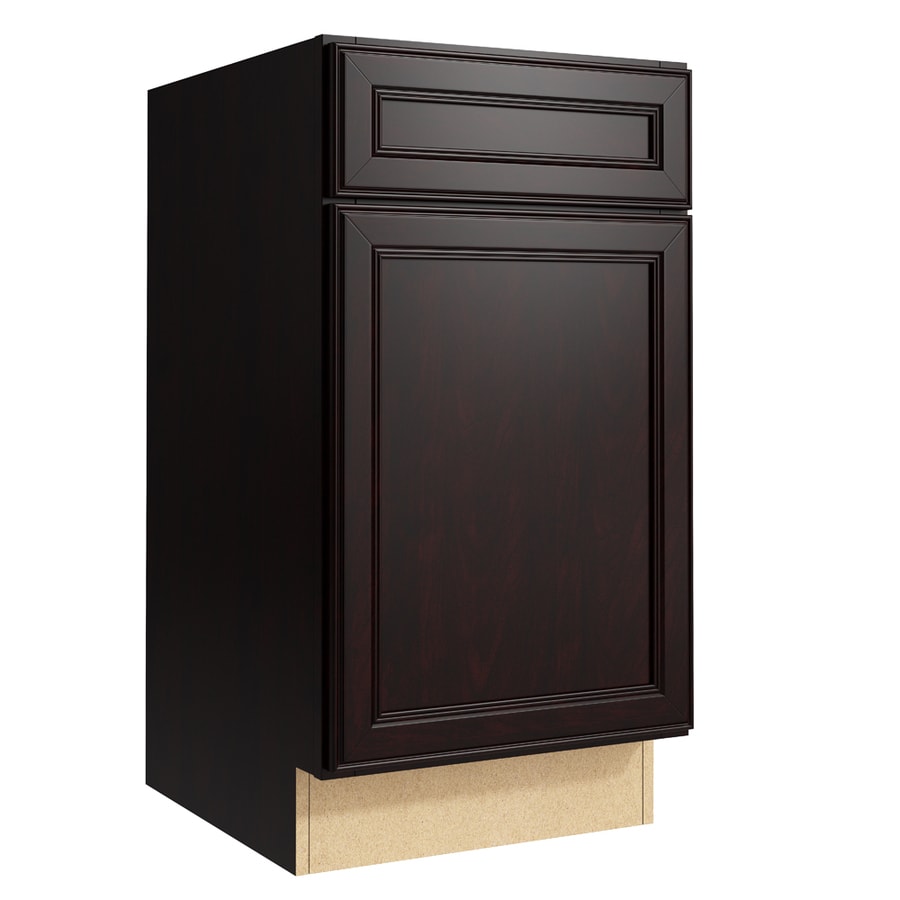 Shop KraftMaid Momentum Bellamy 18 in Kona  Bathroom Vanity 